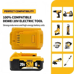 ⚡😊💪Original Battery 20V 6Ah 8Ah MAX FlexVolt for DeWALT DCB606 DCB205 DCB206 DCB209 DCB182 Power Tool with Charger⚡😊💪