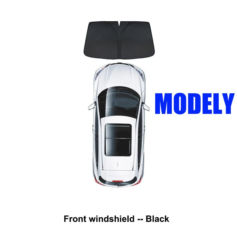 Car Sun Shade for Tesla Model 3 Y LAUNCH 2024 2025 Windshield Sunshade Cover Protector Front Side Window Privacy Blind Shading