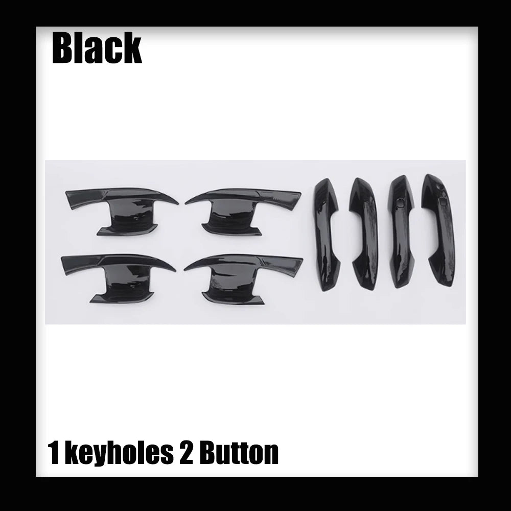 Car Door Handle Cover for BYD Song Plus SA3 Seal U Sealion 6 DM-i EV 2021~2025 2022 Carbon Fiber Chrome Trim Scratch Accessories