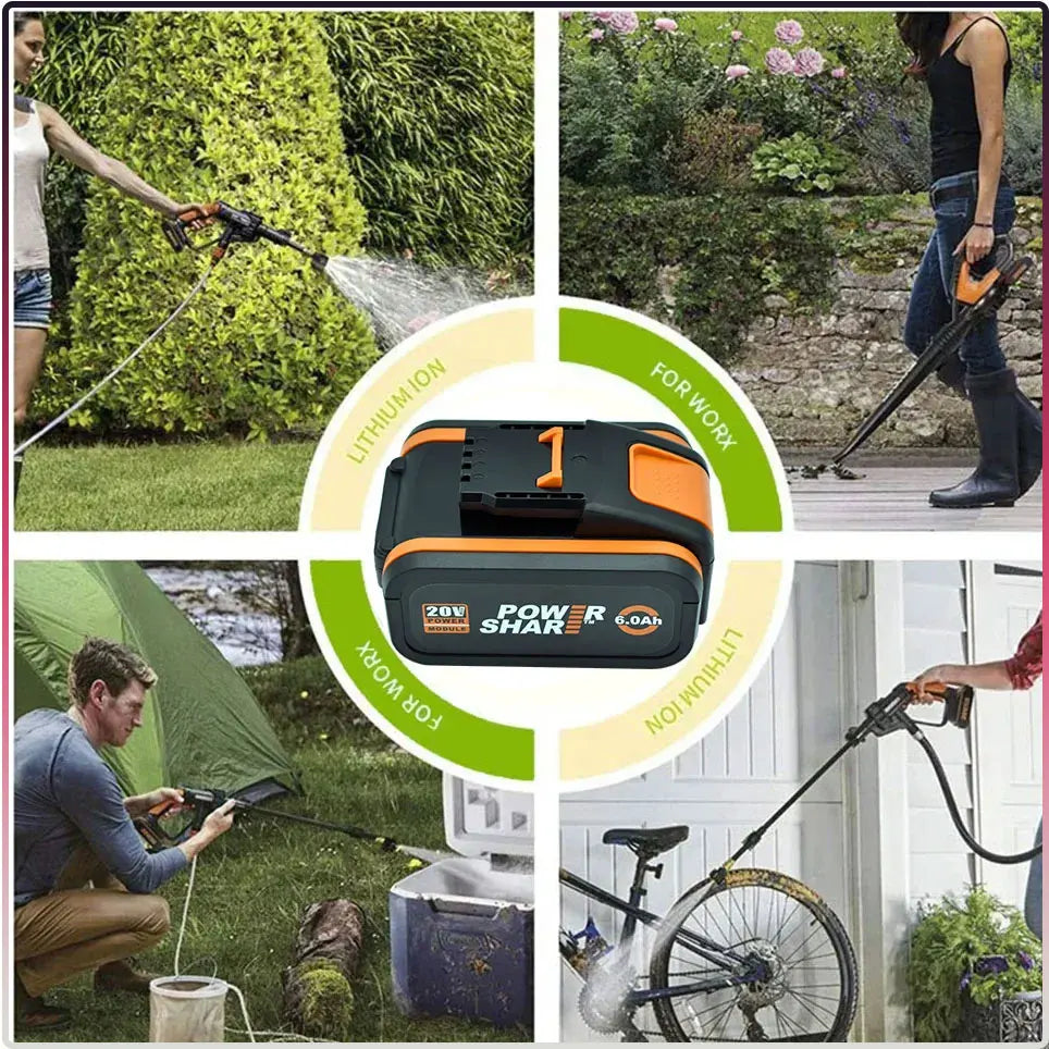 8.0Ah Lithium-ion Battery For WORX 20V high-capacity  WA3551 WA3551.1 WA3553 WA3641 WX373 WX390 Rechargeable Battery Tool