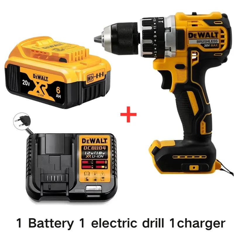 2025 Dewalt 2000RPM Cordless Electric Drill Brushless Driver Adjustable Speed Impact Hand Drill Rechargeable Power Tools DCD796