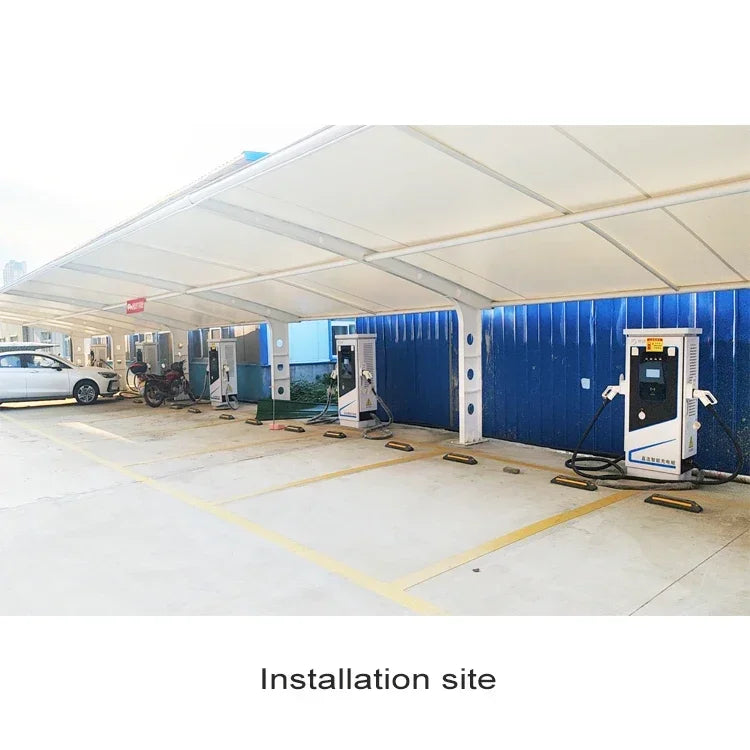 40kW Dual-Gun DC Fast EV Charger with CCS & CHAdeMO Ports, Touchscreen Control, RFID Access,Electric Charging Station Commercial