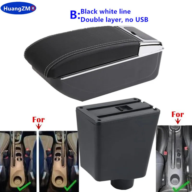 For Renault Clio 4 Armrest For Renault Captur Clio 3 III IV Car Armrest Box Accessorie Storage Parts Dedicated Interior Retrofit