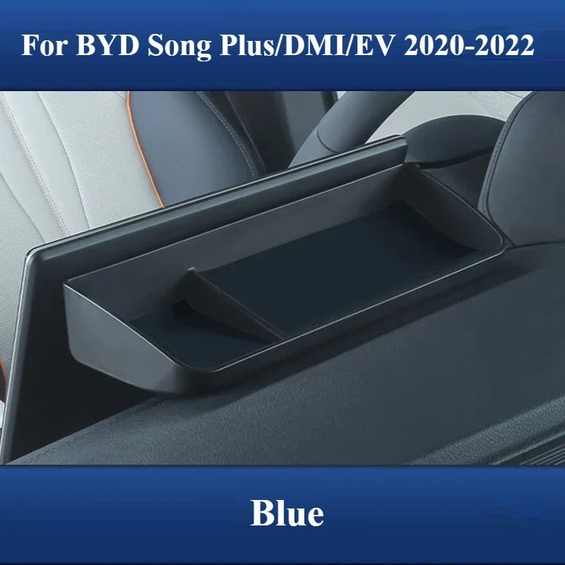 For BYD Song Plus DMi EV 2022-2025 Instrument Panel Storage Box Navigation Screen Back Storage Tray Car Organizer Accessories