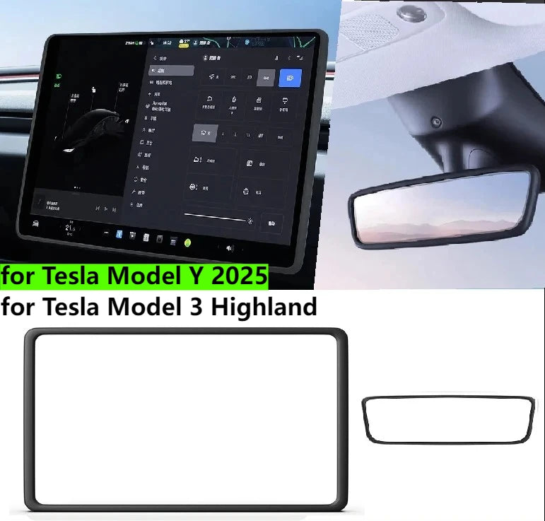 Tesla Model Y Juniper 2025 Center Console Wireless Charging Pad & Mirror Protector - kingpowerauto