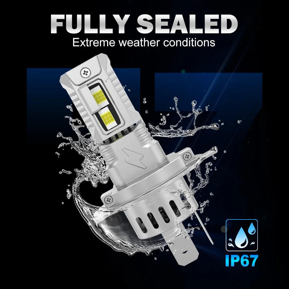 TOAUTO H4 LED Light 100W 20000LM 9005 9006 H11 H7 LED Headlight Canbus 36 CSP Car High Close Lamps Auto With Fan Turbo Lights