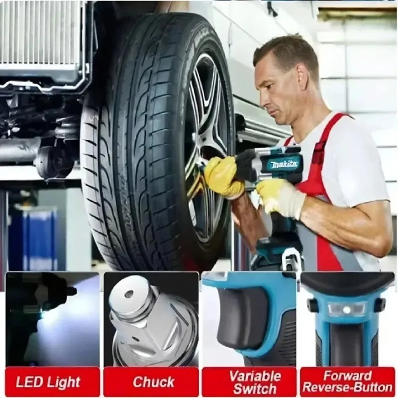 Original Makita DTW700 18V Brushless Impact Wrench Bare Unit 1/2" Square Drive Cordless Lithium Ion Tool Repair, Screwdrive