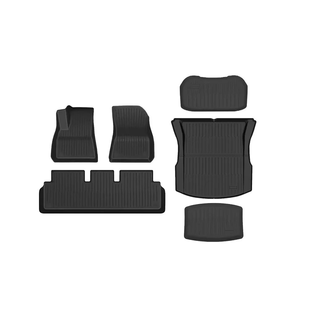 For Tesla New Model 3 Highland 2024-2025 TPE Floor Mats Durable Design Waterproof Luggage Mat Foot Pads Trunk Mats Accessories