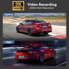 Kocam﻿ 2K Dash Cam WiFi Mini Car DVR Camera Auto Night Vision Video Recorder Black Box Support GPS 24H Parking Monitor