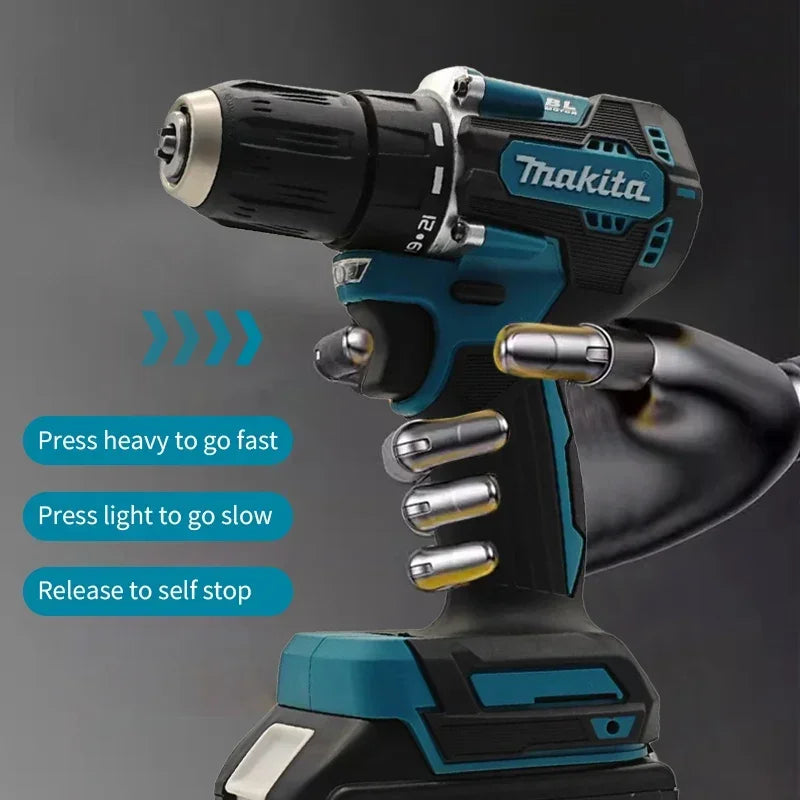 100%Makita DDF487 ddf487 18V Screwdriver Brushless Electric Drill Impact Drill Of Decoration Team Power Tools Makita 18V Battery