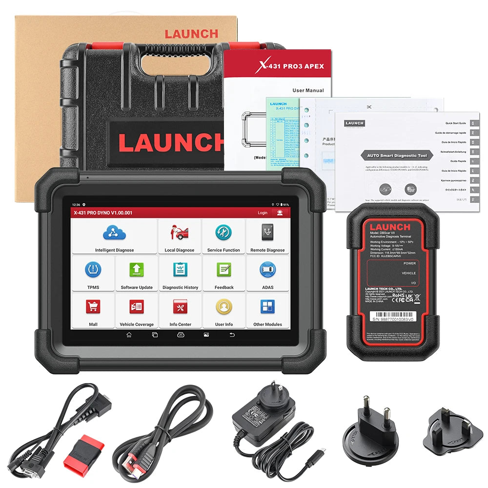 NEW LAUNCH X431 PRO DYNO Car Diagnostic Tools OBD2 Scanner Diagnost Auto Automotive Car Scan Autoscanner Diagnosis 2 Year Update