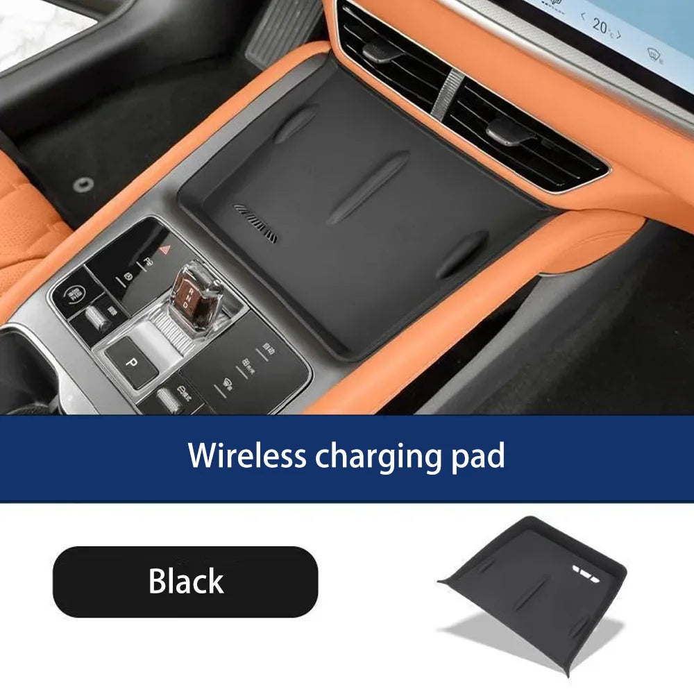 For BYD Sealion 7 07 EV 2024~2026 2025 Car Central Console Armrest Storage Box Water Coasters Pad Interior Decorate Accessories