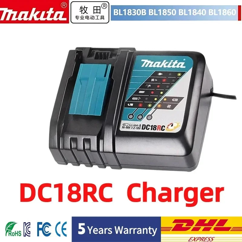 Original Makita 6Ah/5Ah//3Ah for Makita 18V Battery BL1830B BL1850B BL1850 BL1840 BL1860 BL1815 Replacement Lithium Battery