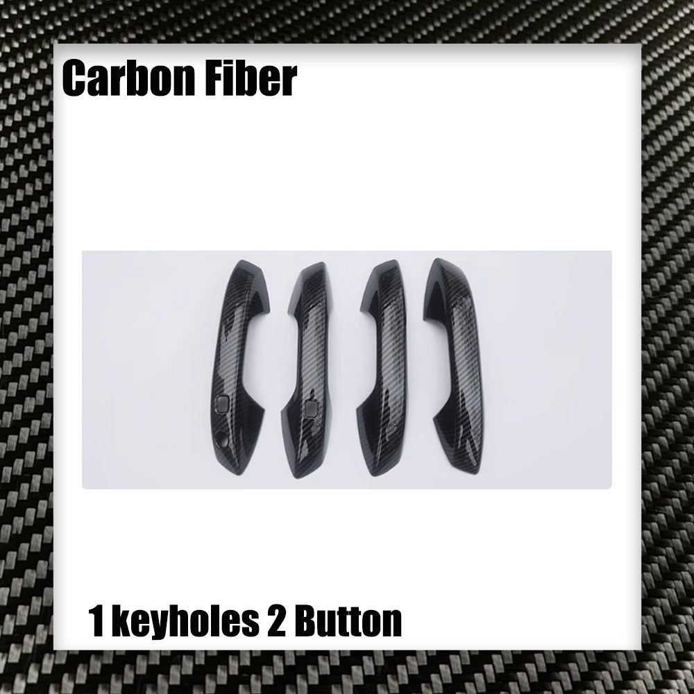 Car Door Handle Cover for BYD Song Plus SA3 Seal U Sealion 6 DM-i EV 2021~2025 2022 Carbon Fiber Chrome Trim Scratch Accessories