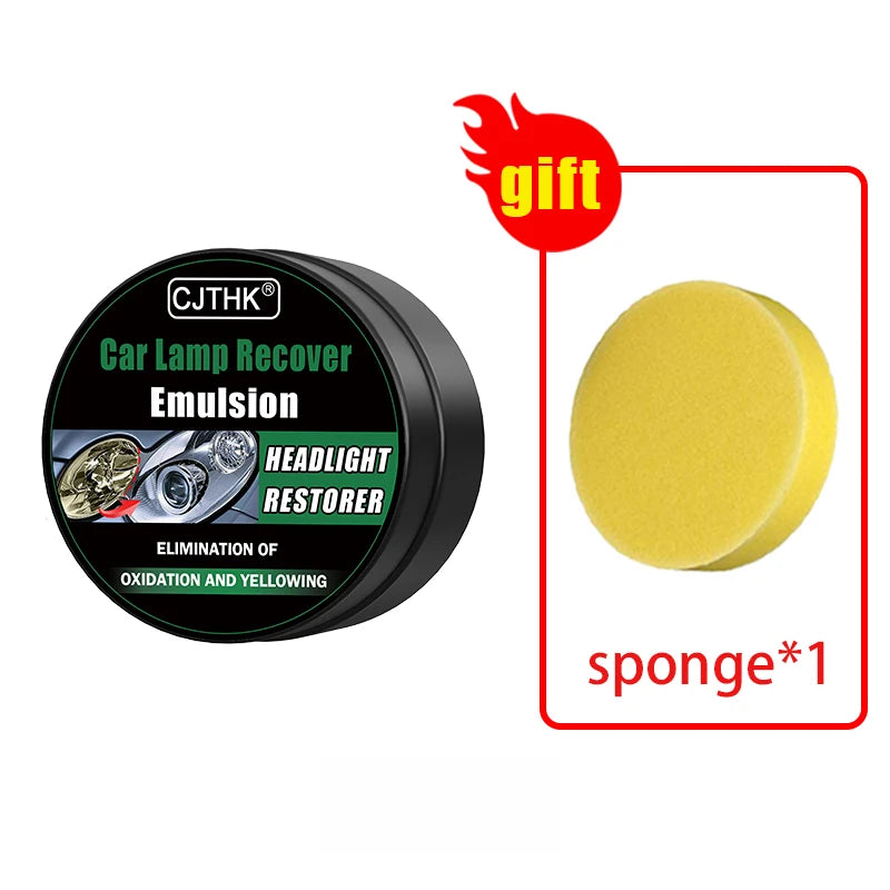 Car Headlight Restoration Polishing Kits Headlamp Scratch Remover Repair Cleaning Paste Remove Oxidation Headlight Polish Liquid