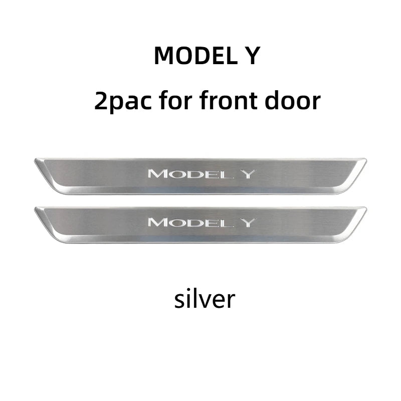 Wireless LED illuminated Pedal Car Door Sills Protector For Tesla Model 3 Y Door Edge Protectors MODEL 3 ACCESSORI