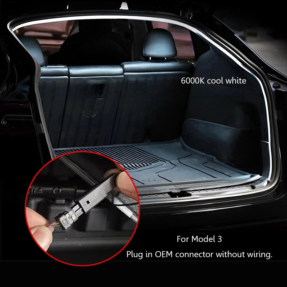 Tesla Model3/Y Car Trunk LED Light Strip - Dual Colour Option - kingpowerauto