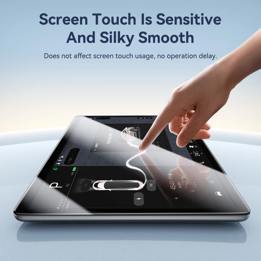 YZ For Tesla Model 3 Y Highland 2025 Tempered Glass Film Protector Matte Glare HD Center Control Touch Screen Film Protection