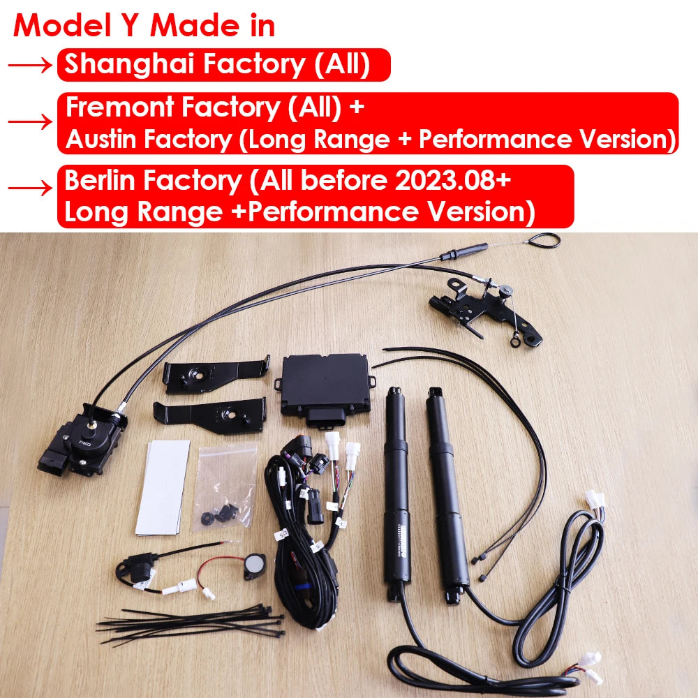 VJOYCAR Auto Power Frunk 3.0 for Tesla Model Y 3 X S Electric Automatic Front Trunk Lift Close APP Key Screen Control Car Parts
