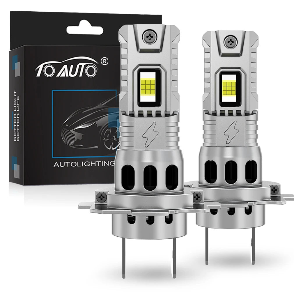 TOAUTO H4 LED Light 100W 20000LM 9005 9006 H11 H7 LED Headlight Canbus 36 CSP Car High Close Lamps Auto With Fan Turbo Lights