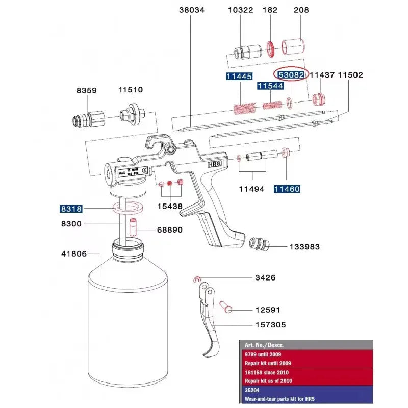 Car Cavity  Anti-Rust Liquid Spray Gun Engine& air conditionin,DPF cleaning gun For SATA HRS