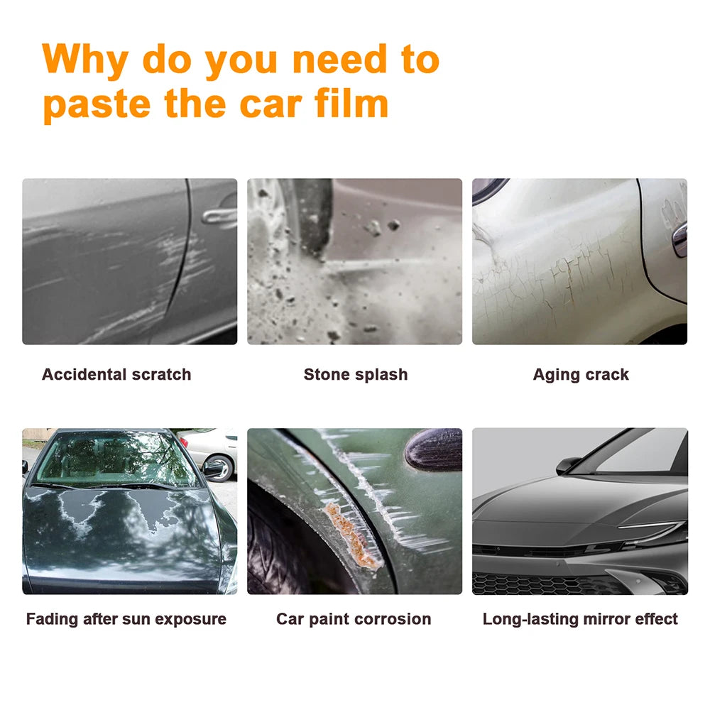 For MG4 EV 2024 2025 Headlight Rearview B C Pillars Car Paint Protection Film Self-Healing PPF Sticker Accessories Anti Scratch