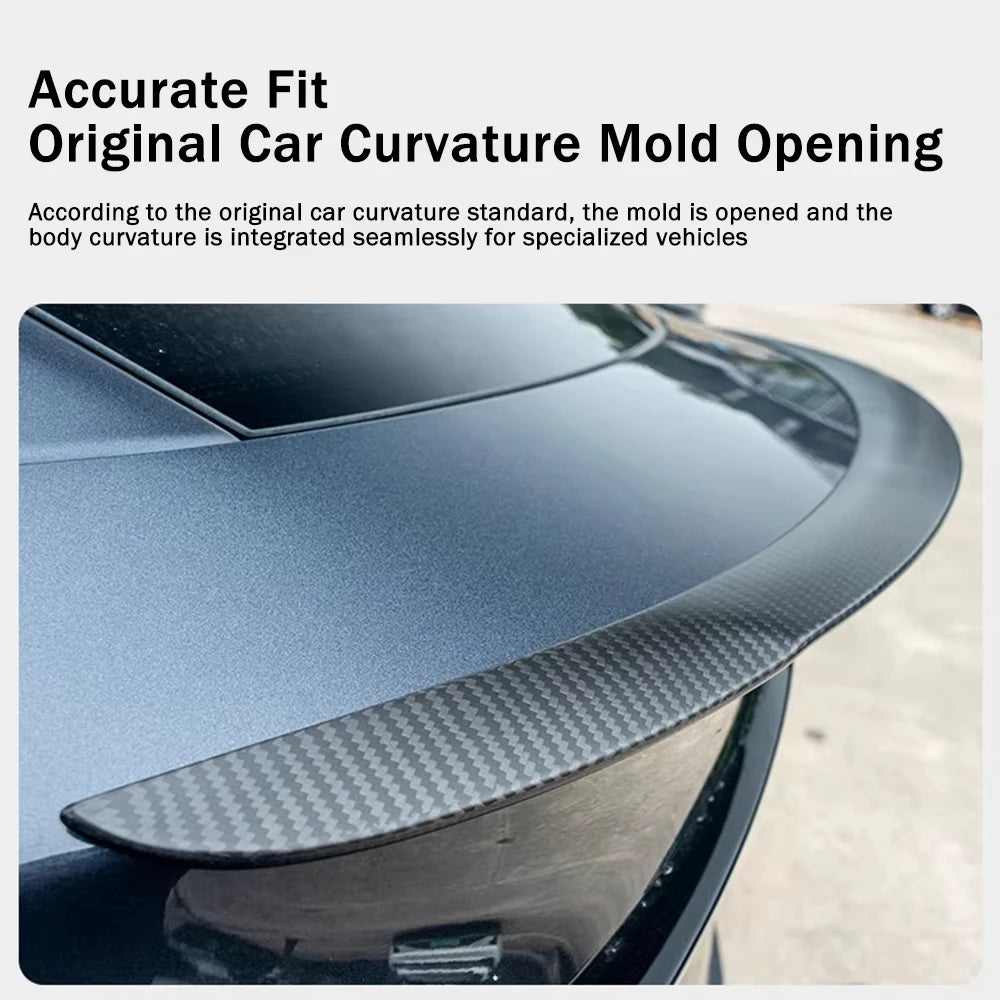 For Tesla New Model Y Juniper 2025 High Performance Spoiler Real Carbon Fiber Original Trunk Wing Accessories