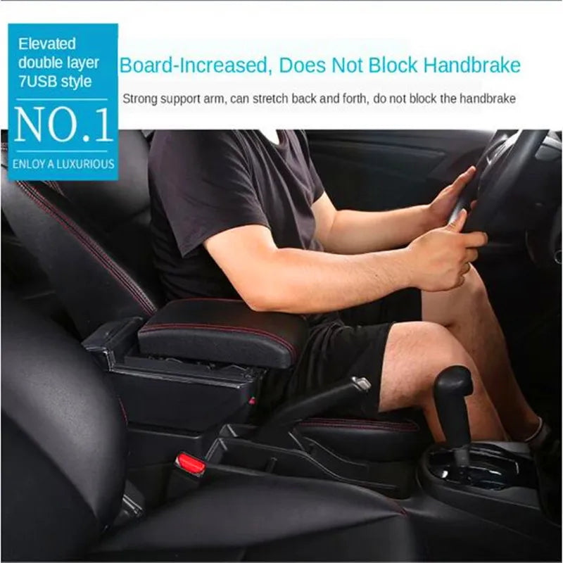 For Renault Clio 4 Armrest For Renault Captur Clio 3 III IV Car Armrest Box Accessorie Storage Parts Dedicated Interior Retrofit