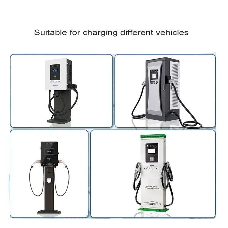 40kW Dual-Gun DC Fast EV Charger with CCS & CHAdeMO Ports, Touchscreen Control, RFID Access,Electric Charging Station Commercial