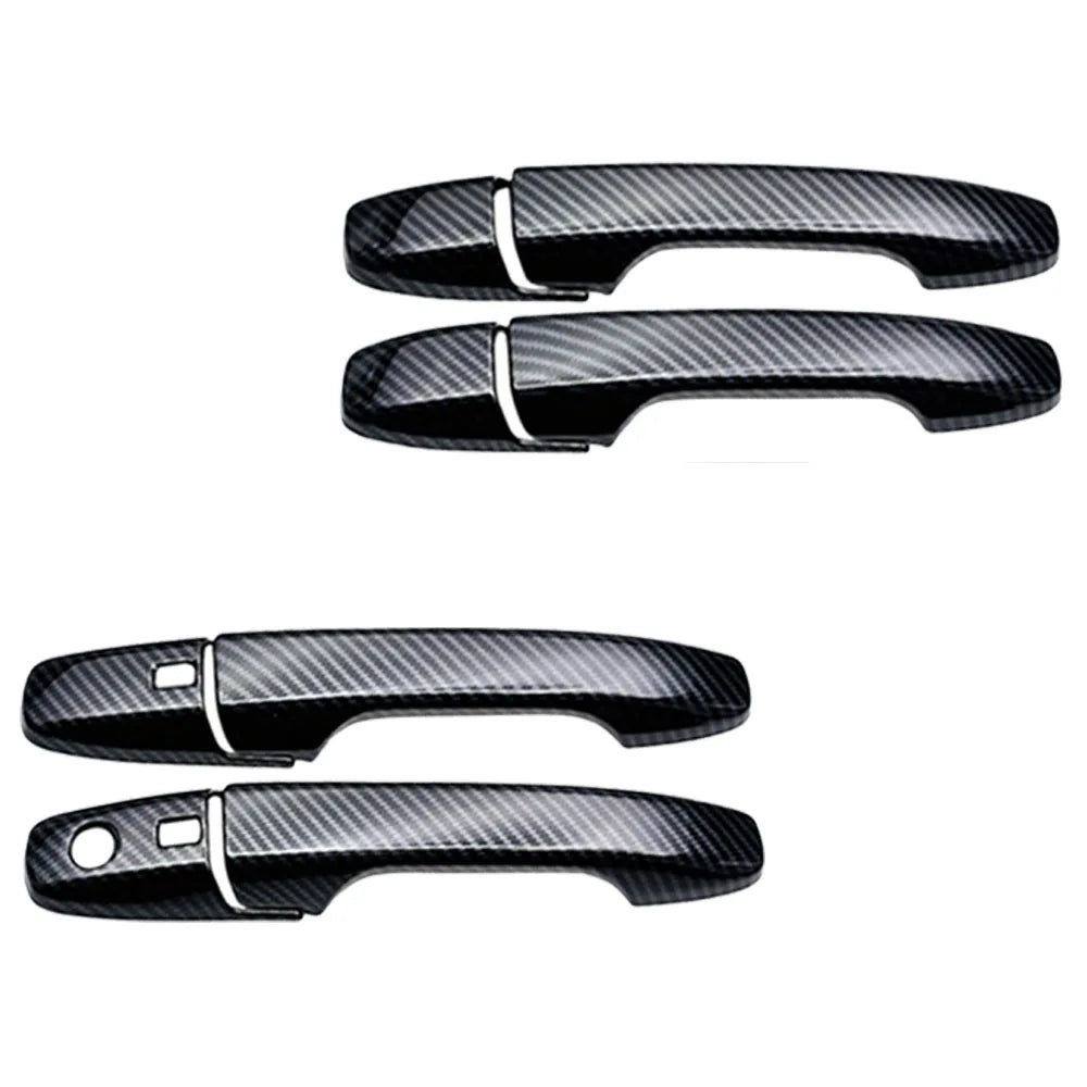 For Toyota Yaris Ativ/Vois 2022+ Auto Parts ABS Chrome Exterior Door Handle Cover with Smart Keyhole Lock Cover Car Styling