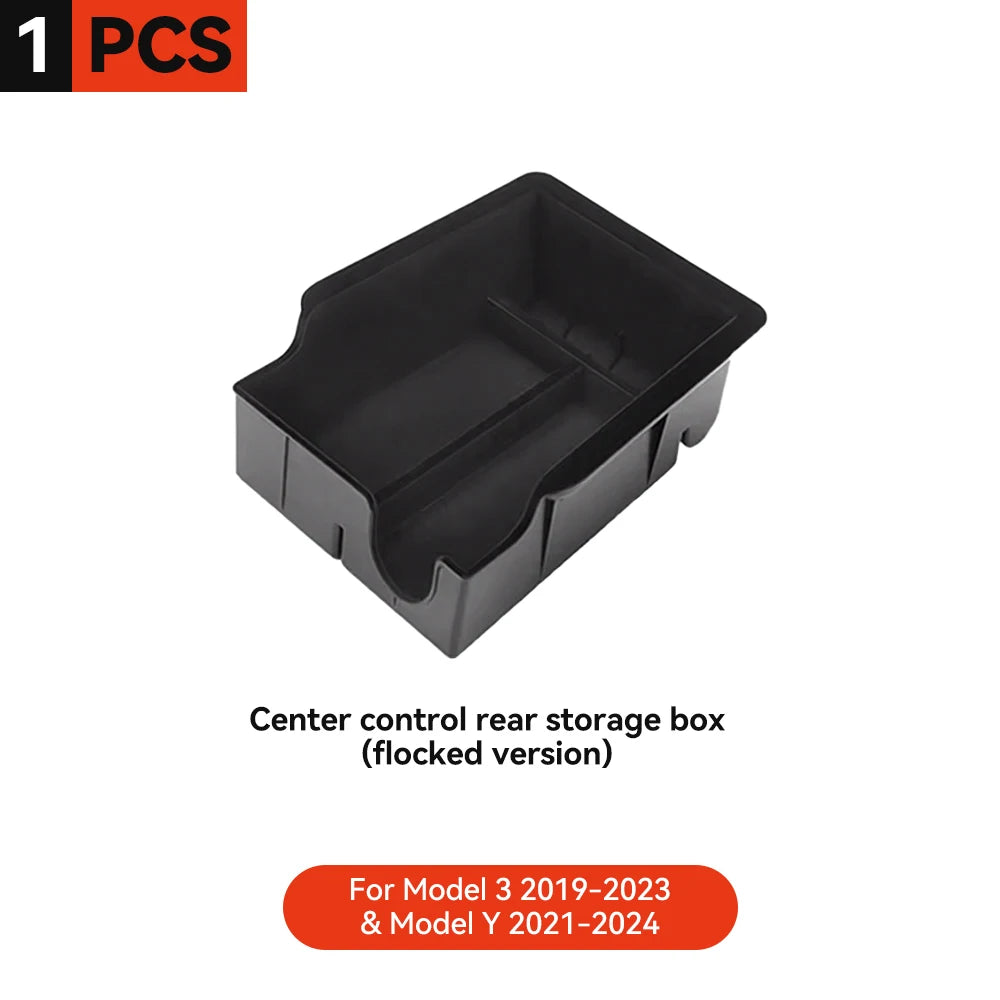 YZ For Tesla Model 3 Y  Highland Juniper 2021-2025 Storage Box Center Armrest Hidden Box Cup Holder Organizer Car Accessories