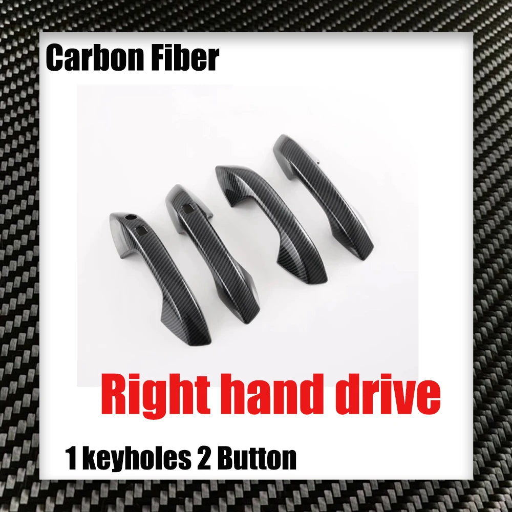 Car Door Handle Cover for BYD Song Plus SA3 Seal U Sealion 6 DM-i EV 2021~2025 2022 Carbon Fiber Chrome Trim Scratch Accessories