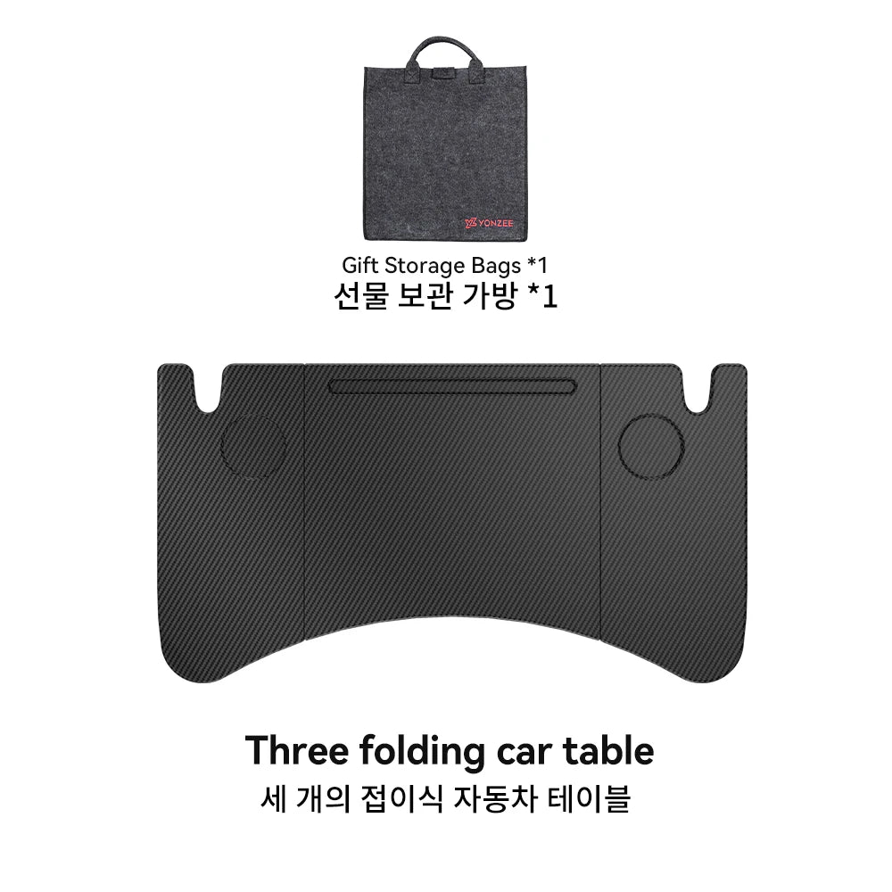 YZ Table Desk For Tesla Model 3 Y Highland Juniper 2021-2025 Car Steering Wheel Laptop Tray Food Desk Portable Office
