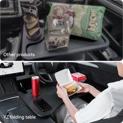 YZ Table Desk For Tesla Model 3 Y Highland Juniper 2021-2025 Car Steering Wheel Laptop Tray Food Desk Portable