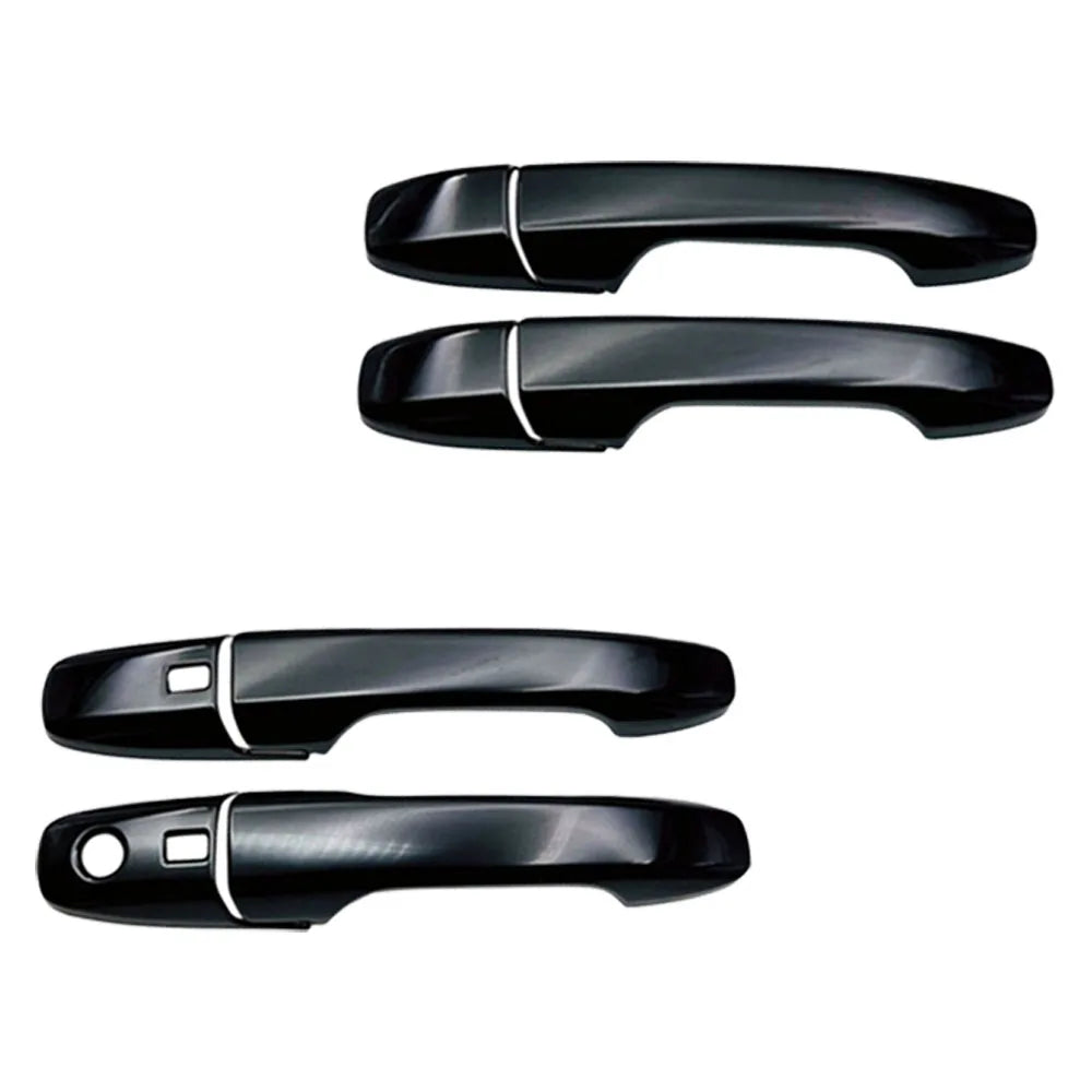 For Toyota Yaris Ativ/Vois 2022+ Auto Parts ABS Chrome Exterior Door Handle Cover with Smart Keyhole Lock Cover Car Styling