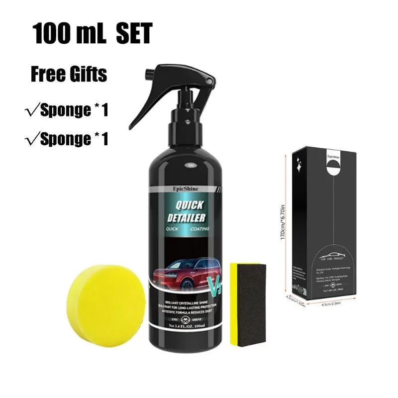 Car Ceramic Quick Detailer&Coating Spray Nano Hydrophobic Polish Scratch Repair Remover Paint Protection Crystal Wax  Auto Clean