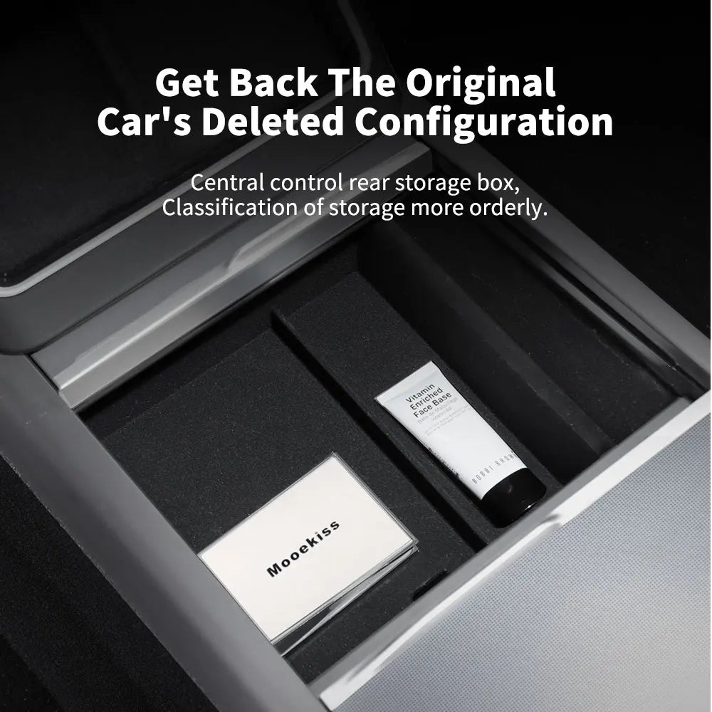 YZ For Tesla Model 3 Y  Highland Juniper 2021-2025 Storage Box Center Armrest Hidden Box Cup Holder Organizer Car Accessories