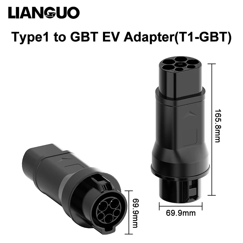 Type1 to GBT EV Charging Adapter Electric 32A Max 110V-250V Vehicle Charging Convertor for Car Charger Charging Adapter