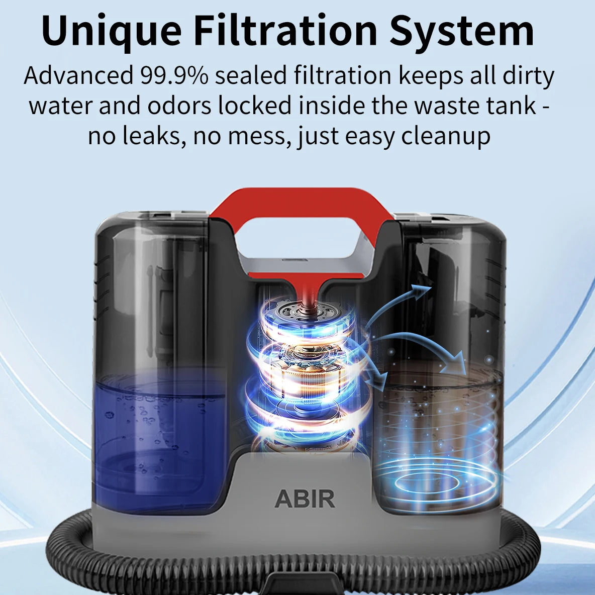 ABIR G80 Handheld Carpet Vacuum Cleaner 15Kpa Spot Cleaner Machine for Home Sofa Car Interior,Pet Bed Fabric Wet Dry Washing