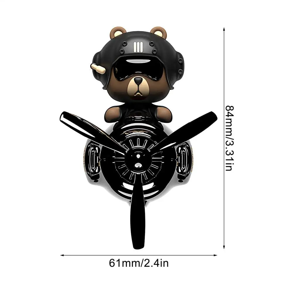 NEW Cartoon Shake head little bear Pilot Car Air Freshener perfume Automobile Interior Perfume Clip Car Ornament Accessories