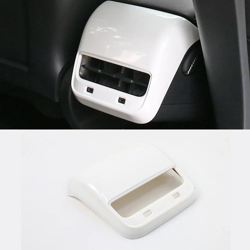 ABS White Center Console Wrap Cover Kit Dashboard Armrest Cover Door Side Trim Interior Suit for Tesla Model Y 3 Accessories