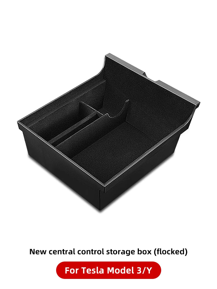 YZ For Tesla Model 3 Y  Highland Juniper 2021-2025 Storage Box Center Armrest Hidden Box Cup Holder Organizer Car Accessories