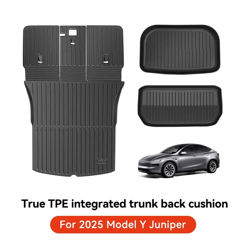 YZ For Tesla Model 3 Y Highland Juniper 2021-2025 all-in-one TPE Trunk mat Luggage mat Four Seasons Waterproof Non-slip