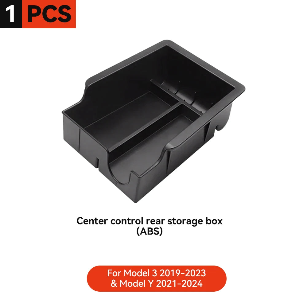 YZ For Tesla Model 3 Y  Highland Juniper 2021-2025 Storage Box Center Armrest Hidden Box Cup Holder Organizer Car Accessories
