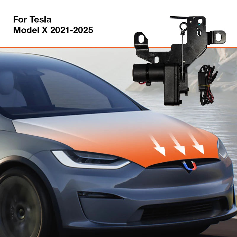 Ruiyyco Frunk Soft Closing for Tesla Model 3 Y S X 2021-2025 Front Trunk Auto Close Electric Suction Cover Automatic Lock Closer