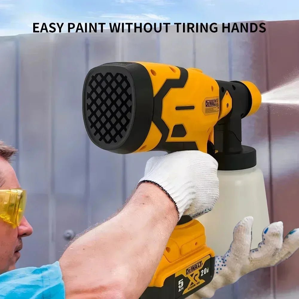DEWALT Cordless Electric Spray Gun Portable High Power Paint Sprayer for Auto Furniture Coating Airbrush Compatible with Battery