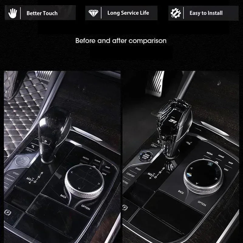 3 Piece Set Crystal Gear Shift Knob Lever Stick Handle for BMW 3 5 6 7 series x3 x5 x6 f30 g15 f01 g20 g05 g21 g28 g30 g31 g38
