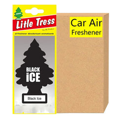 5-20pcs Black ice Car Air Freshener] Little Tress Car Air Freshener | Hanging Paper Tree for Home or Car