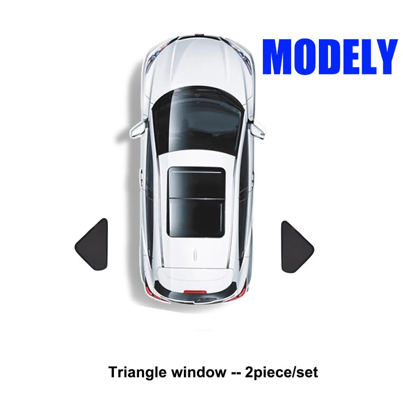 Car Sun Shade for Tesla Model 3 Y LAUNCH 2024 2025 Windshield Sunshade Cover Protector Front Side Window Privacy Blind Shading
