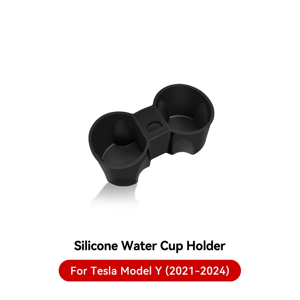 YZ For Tesla Model 3 Y  Highland Juniper 2021-2025 Storage Box Center Armrest Hidden Box Cup Holder Organizer Car Accessories